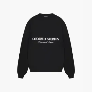 STUDIOS KNITTED CREWNECK | BLACK/WHITE