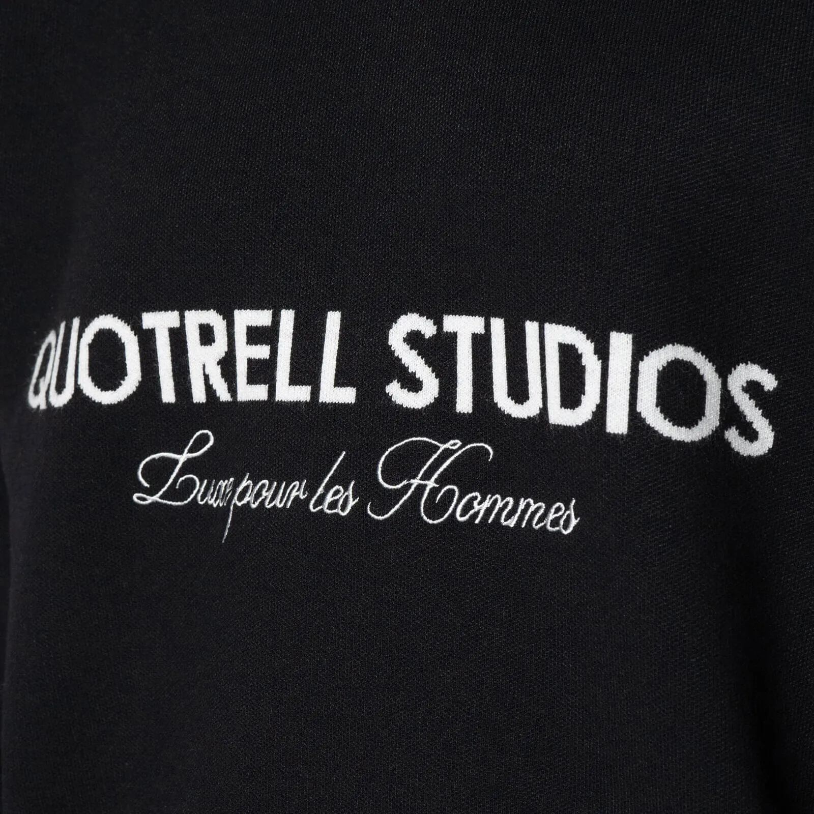 STUDIOS KNITTED CREWNECK | BLACK/WHITE