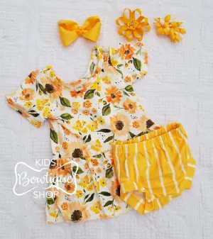 Sunshine Party Peplum Set