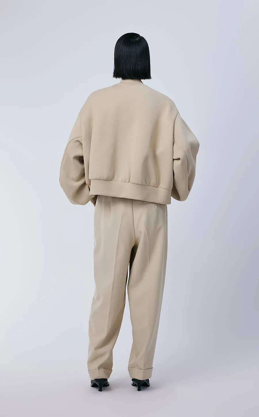 Sweatershirt / JNBY V-neck Cotton Cardigan Sweatershirt