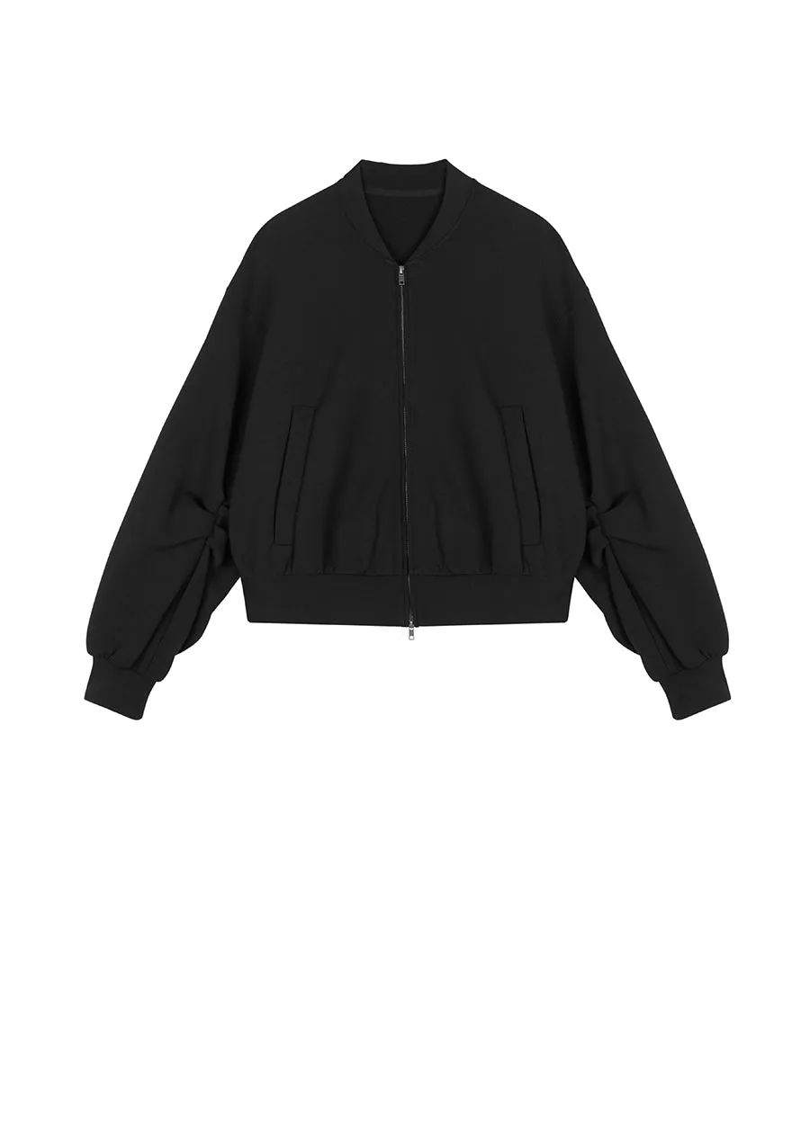 Sweatershirt / JNBY V-neck Cotton Cardigan Sweatershirt