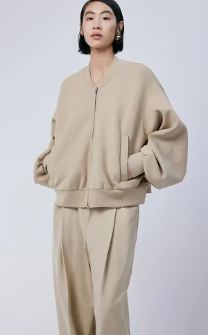 Sweatershirt / JNBY V-neck Cotton Cardigan Sweatershirt