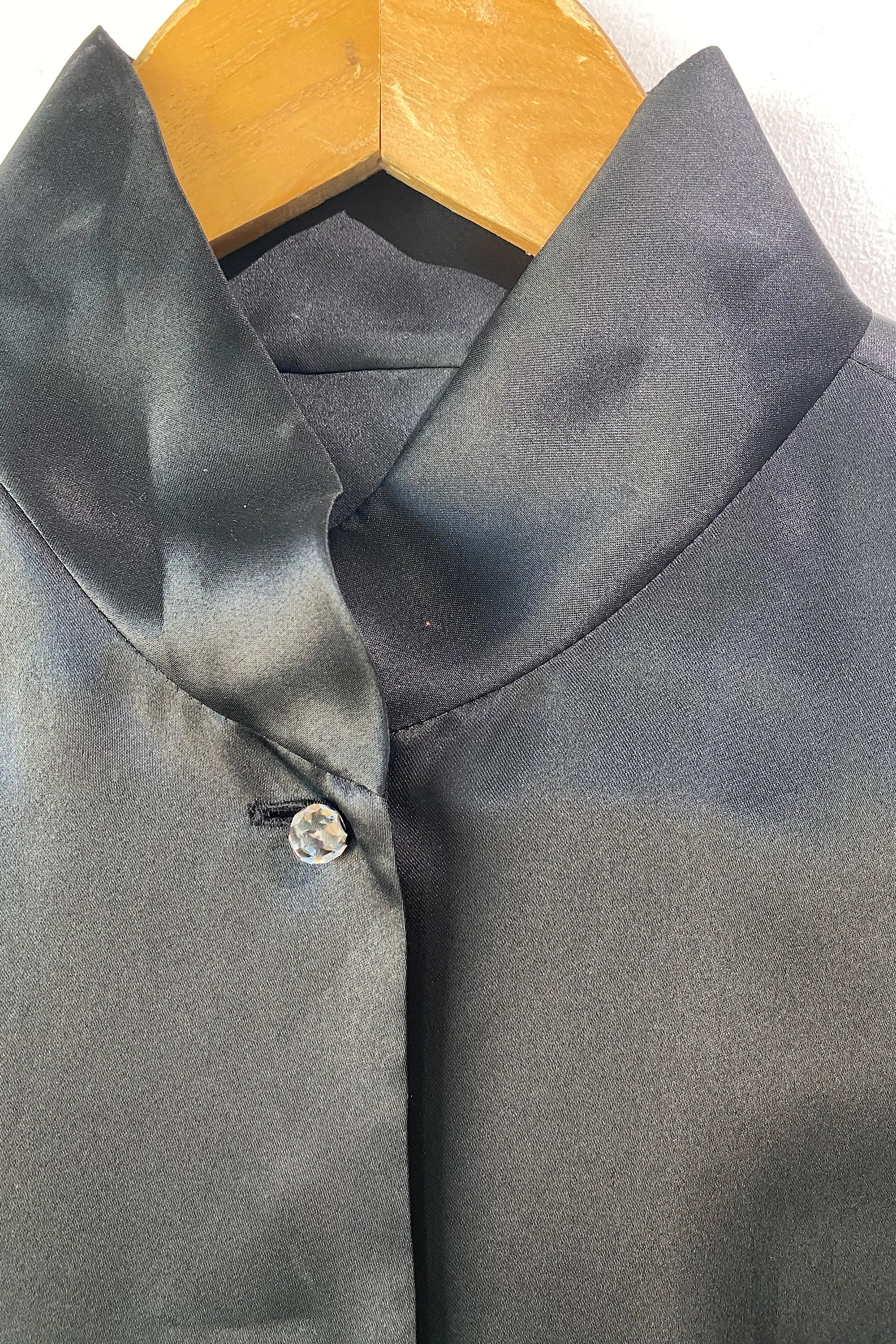 Sylvia Heigel Black Silk Top