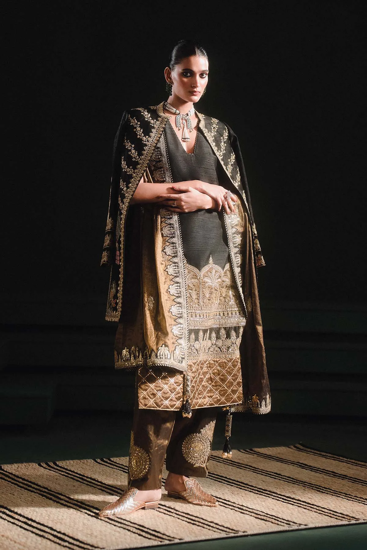 The Kala Khatta Salwar Set[without jacket]