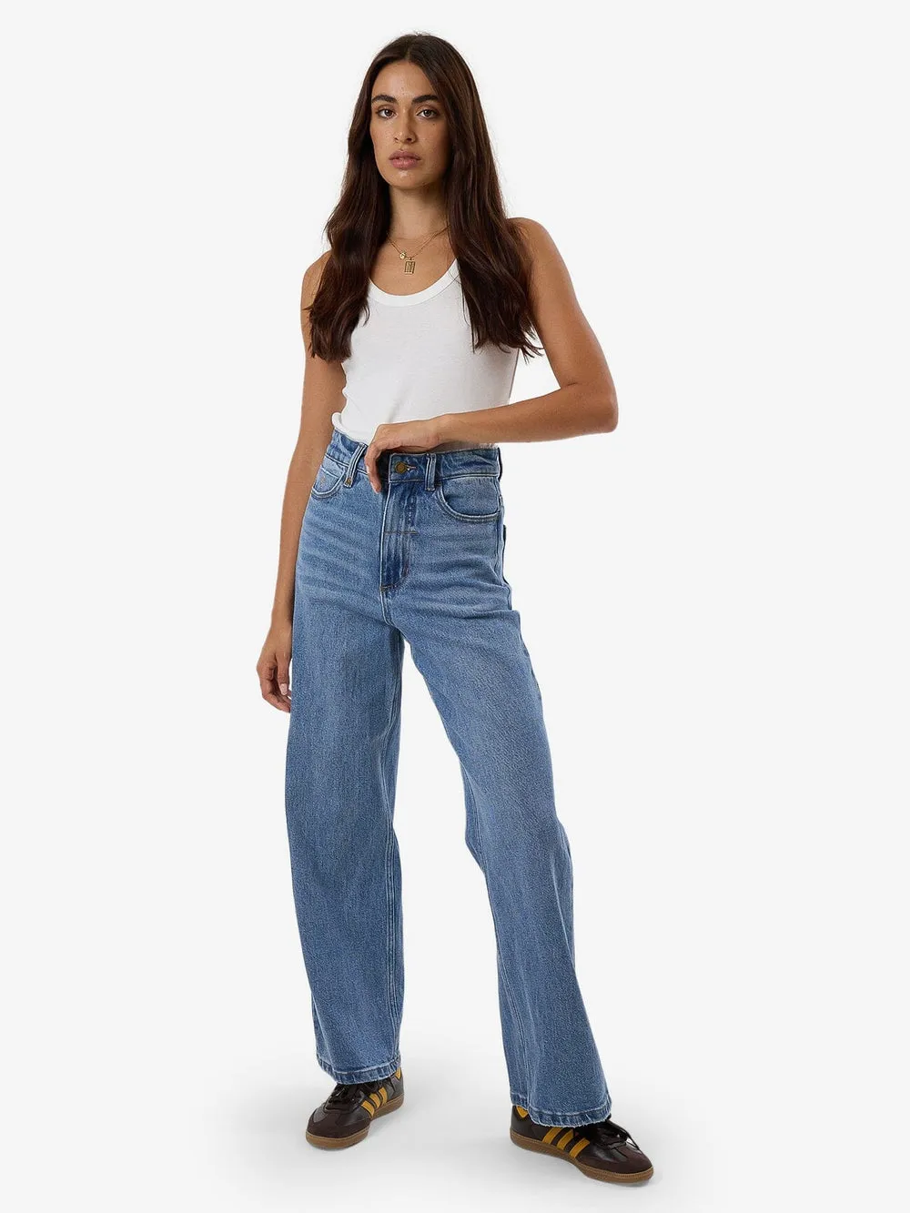 THRILLS HOLLY STRETCH JEAN - DARK DUST BLUE