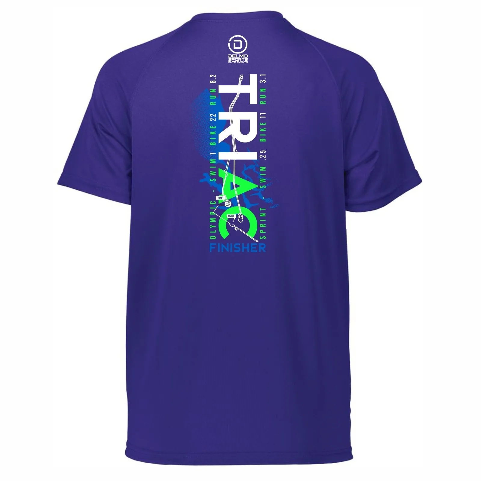 TRI AC Women's SS Tech V-Neck Tee -Purple- 2019 Finisher Course