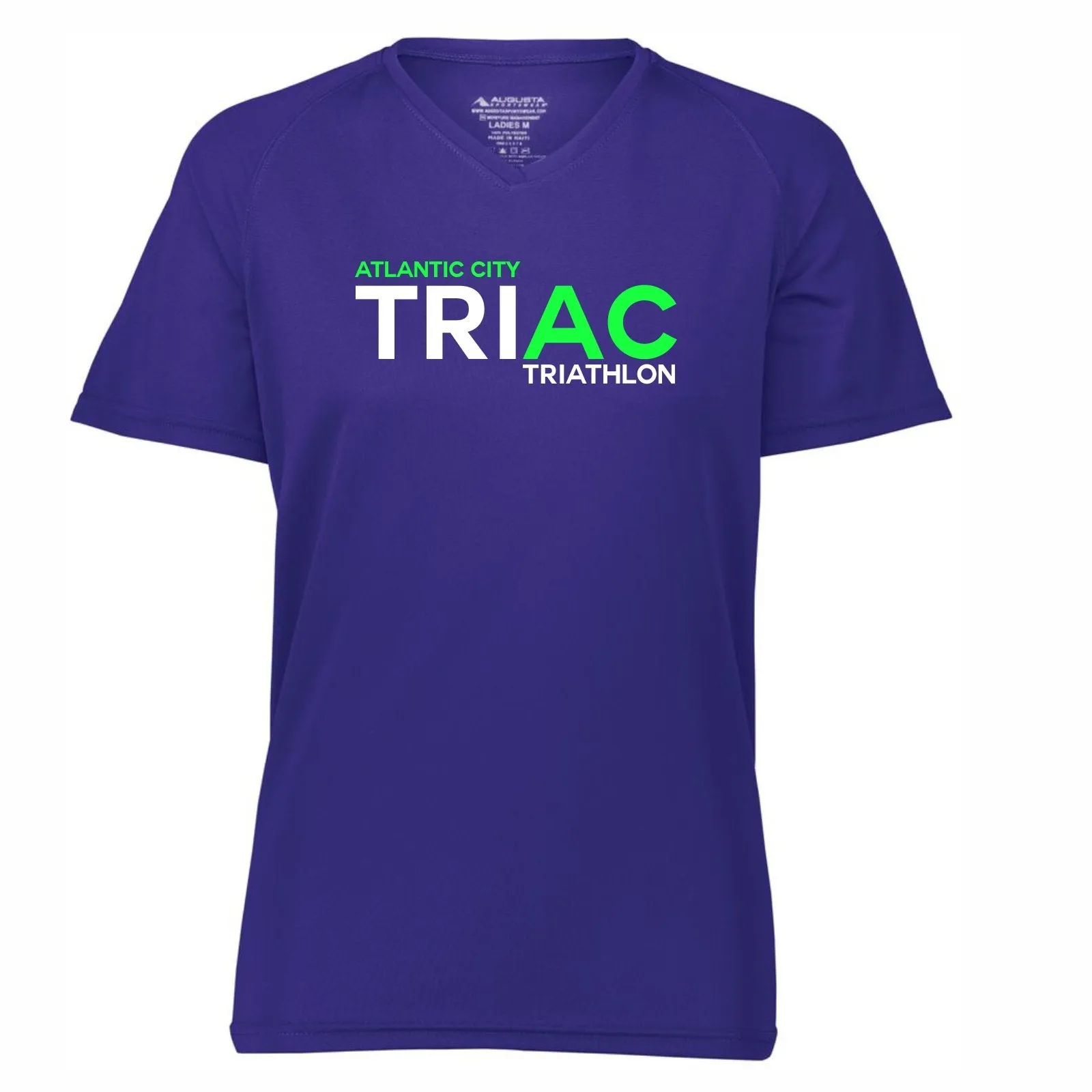 TRI AC Women's SS Tech V-Neck Tee -Purple- 2019 Finisher Course