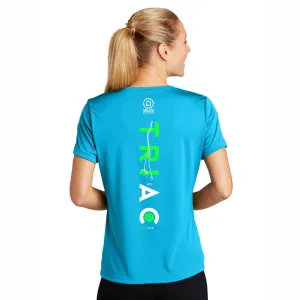 TRI AC Womens Tech Tee - Atomic Blue - Course