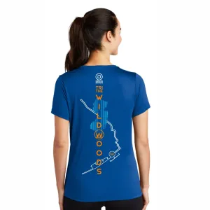Tri the Wildswoods Women's SS Tech Scoop Tee -True Royal - Course