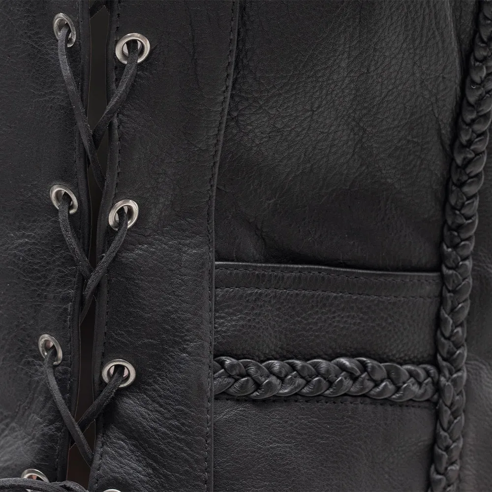 Trinity - Women's Motorcycle Western Style Leather Vest