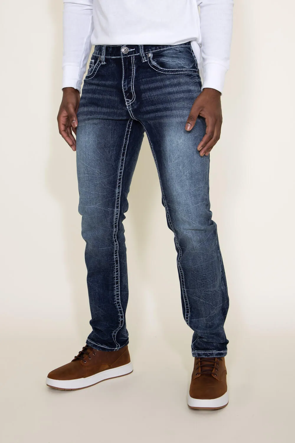 True Luck Baker Straight Jeans for Men | TL19350401