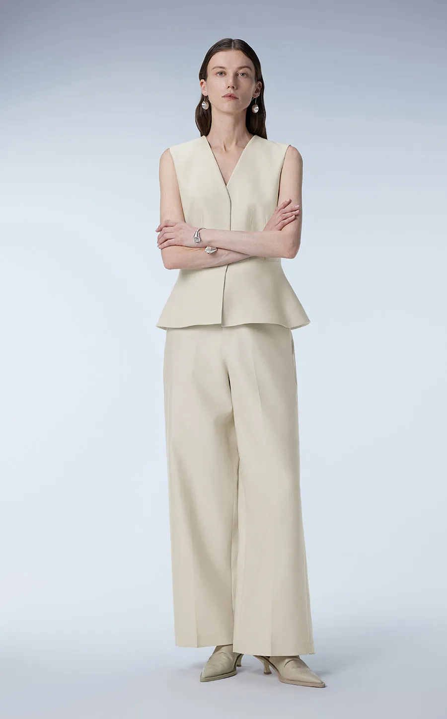Vest / JNBY Slim-fit Wool-silk Vest