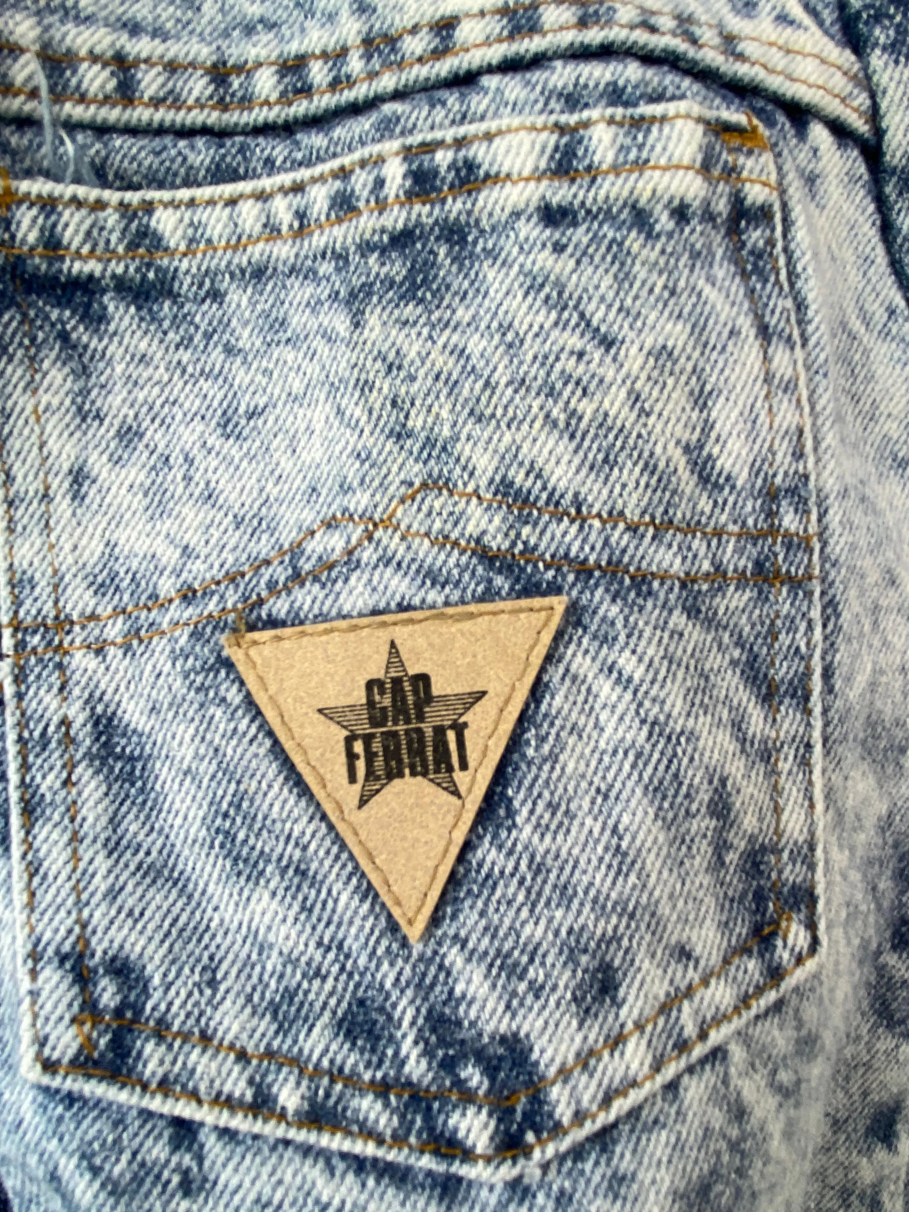 Vintage Cap Ferrat Acid Wash Jeans
