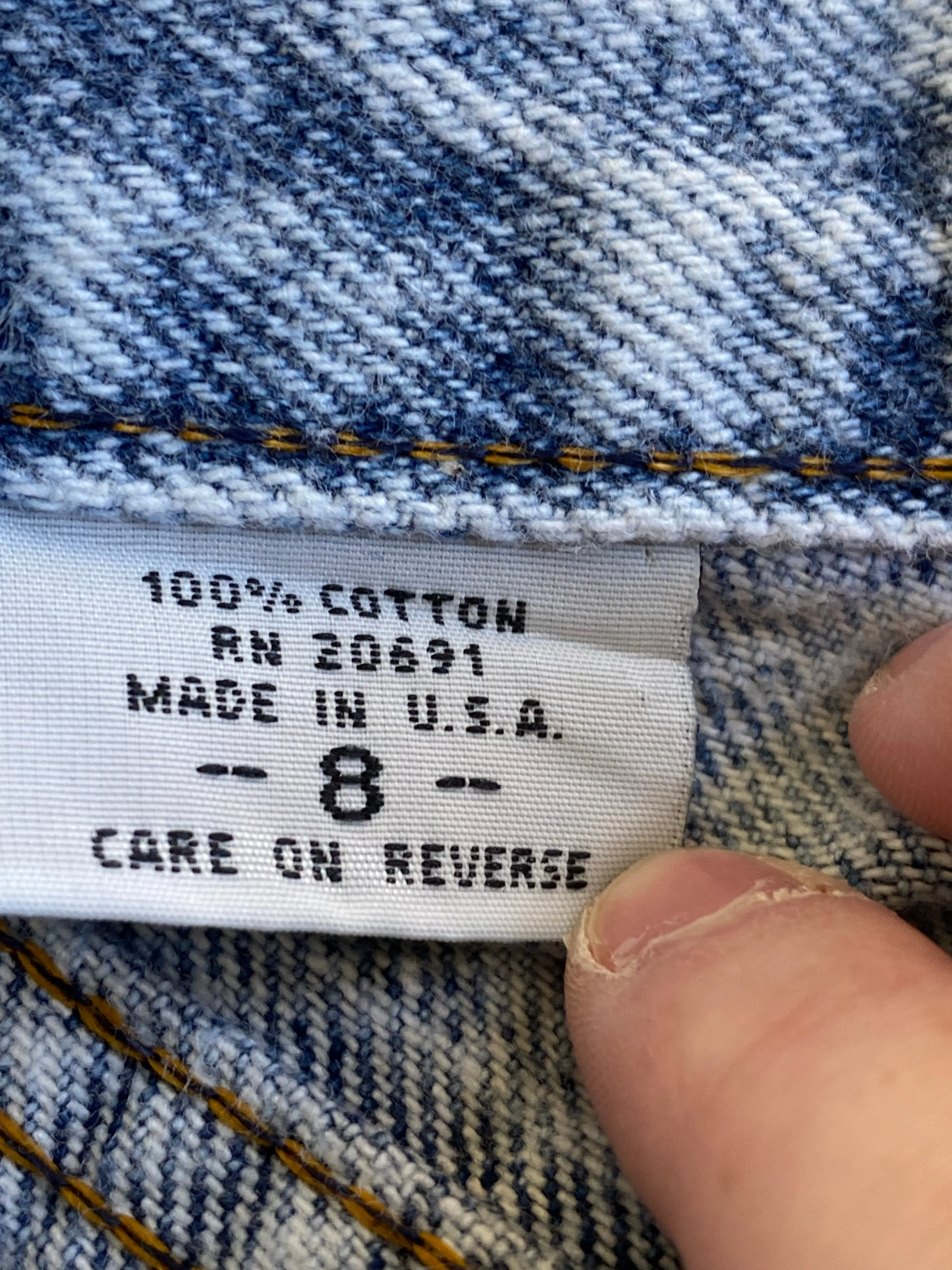Vintage Cap Ferrat Acid Wash Jeans