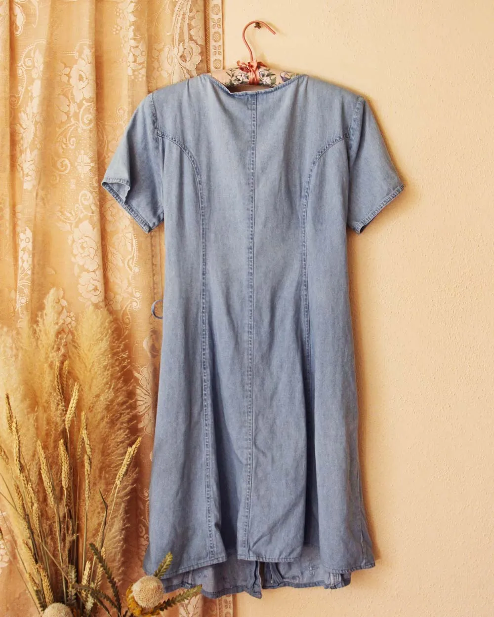 Vintage Forenza Denim Tie Dress
