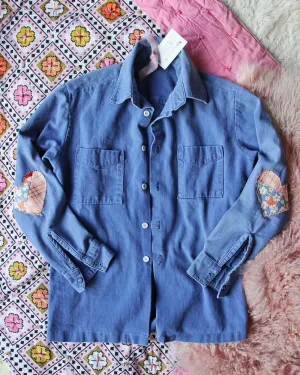 Vintage Quilted Heart Denim Top #4