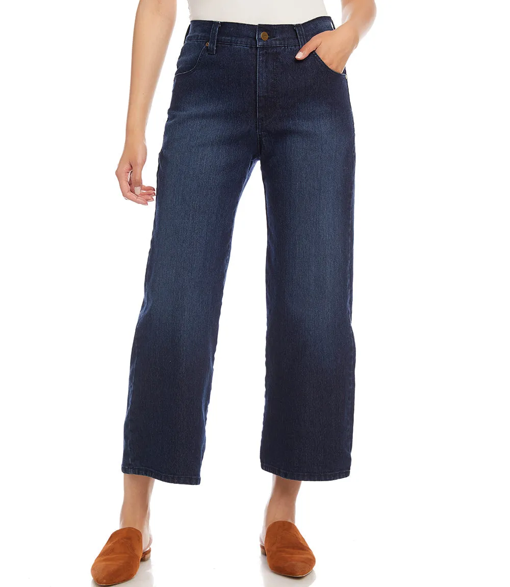 Wide Leg Cropped Jeans