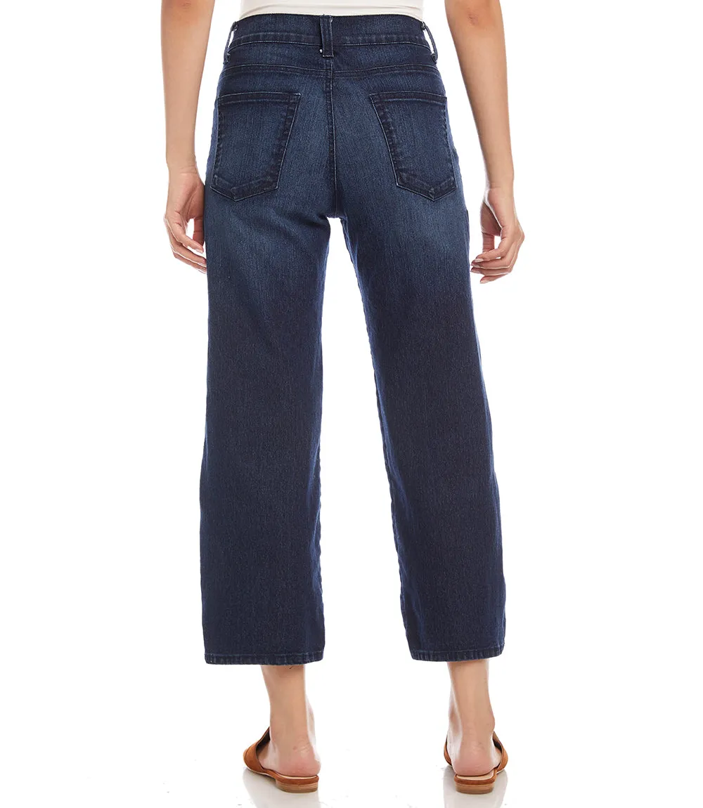 Wide Leg Cropped Jeans