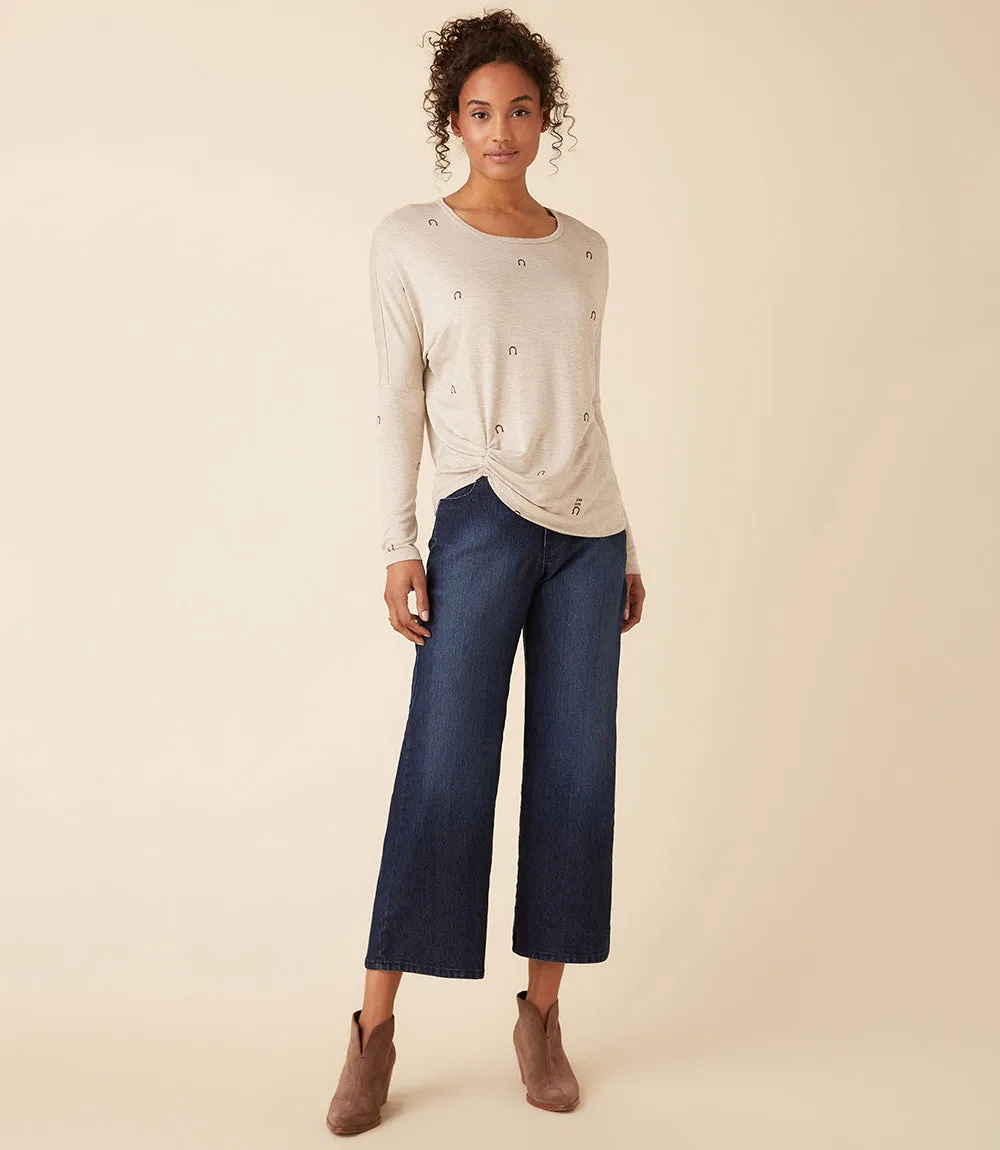 Wide Leg Cropped Jeans
