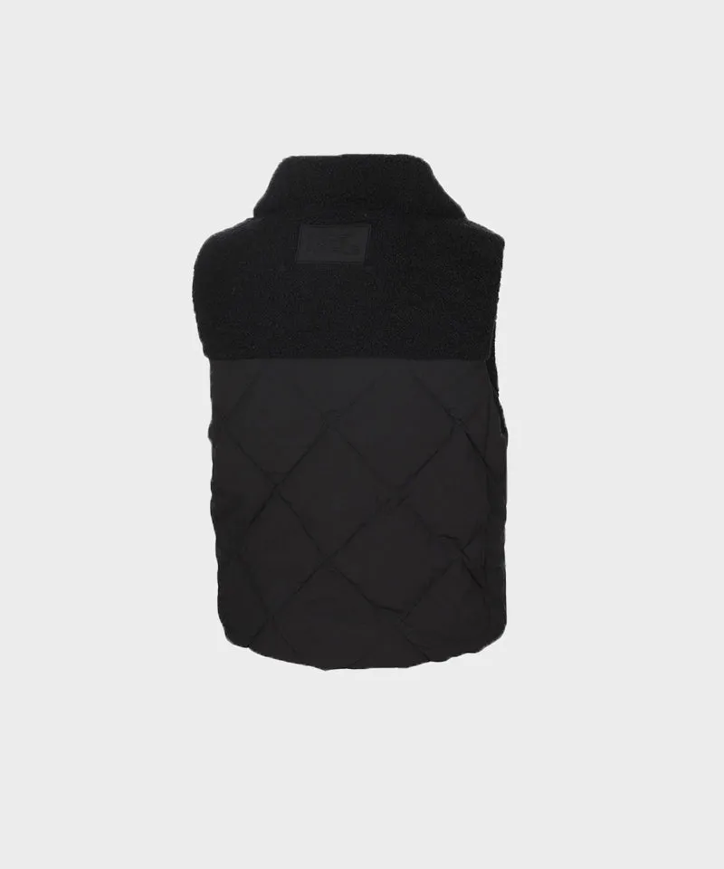 WideAngle: Co Hybrid Fleece Vest L - Black