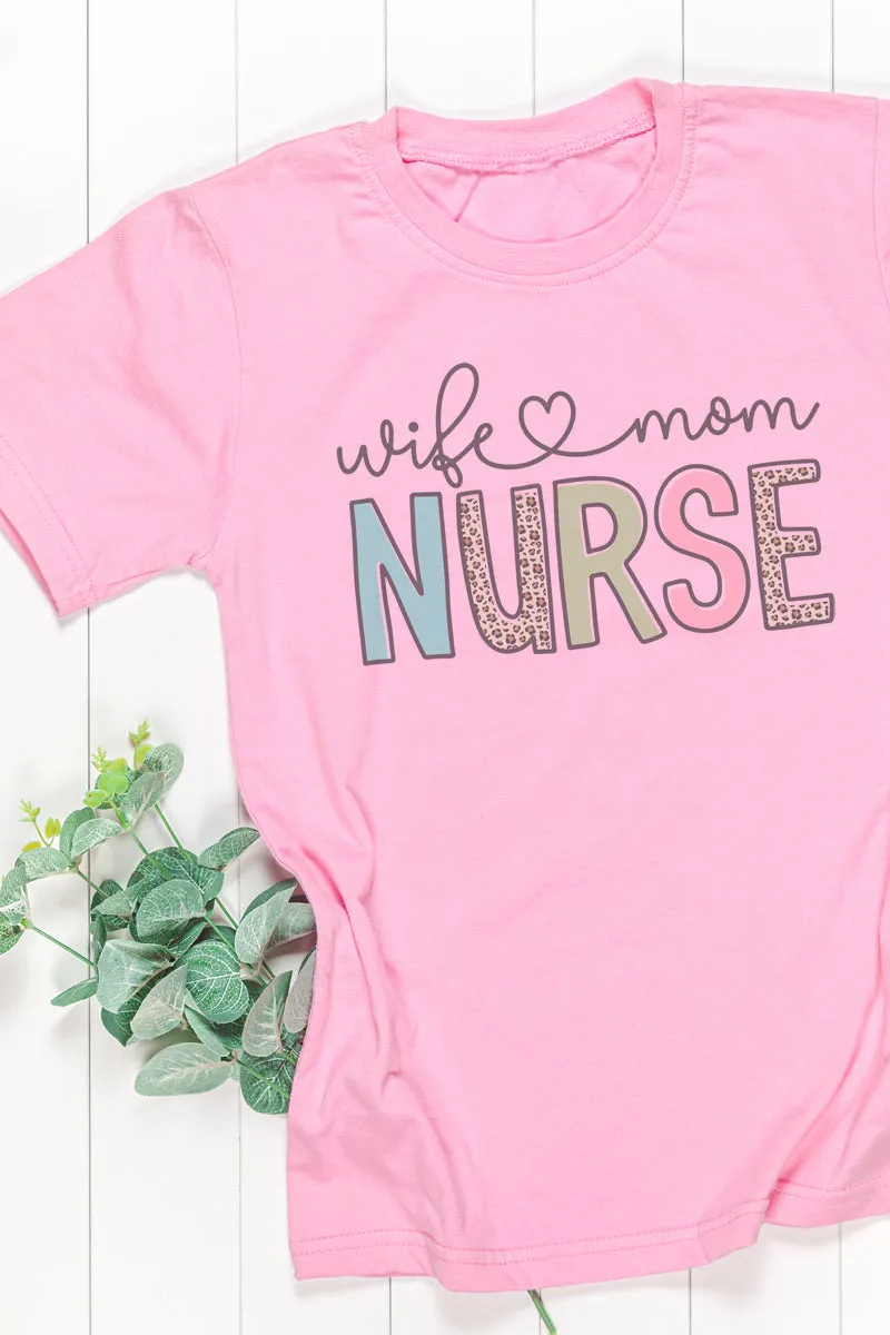 Wife Mom Nurse Dri-Power 50/50 Tee
