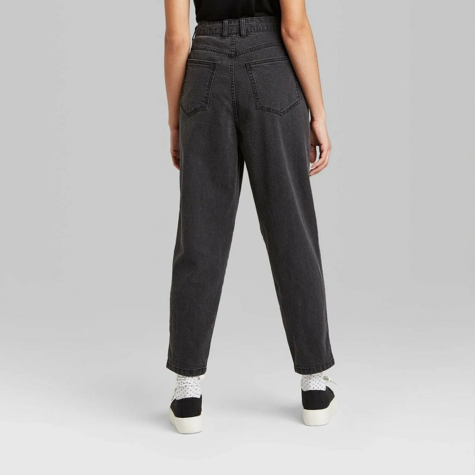 Wild Fable Women's High Rise Pleated Tapered Jeans