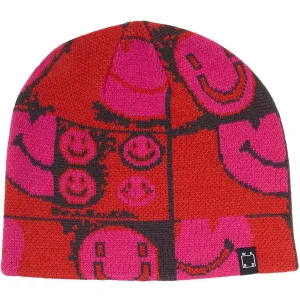 WKND Smirley Skully Beanie Red