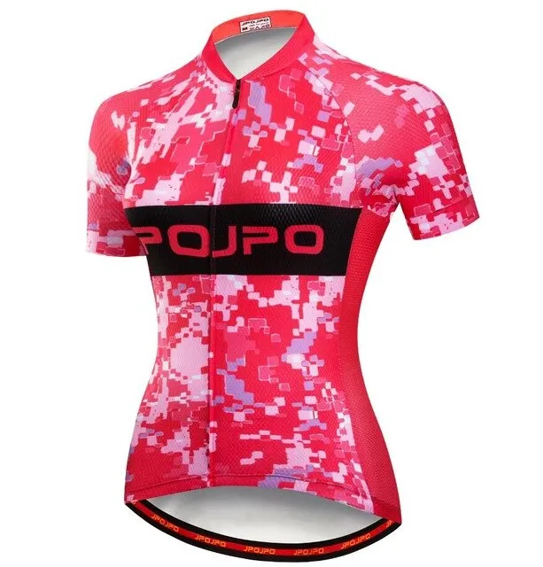 Women Cycling Jersey ProTeam Ciclismo Cycling Clothing Summer Youth Bicycle Shirt Mtb Maillot Bike jersey Top Pink Green Black