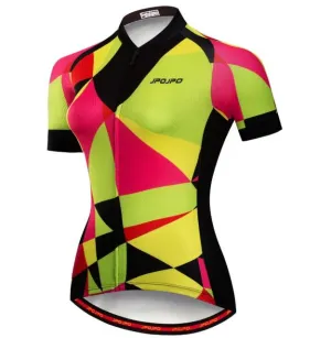 Women Cycling Jersey ProTeam Ciclismo Cycling Clothing Summer Youth Bicycle Shirt Mtb Maillot Bike jersey Top Pink Green Black