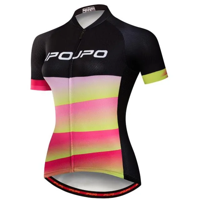Women Cycling Jersey ProTeam Ciclismo Cycling Clothing Summer Youth Bicycle Shirt Mtb Maillot Bike jersey Top Pink Green Black