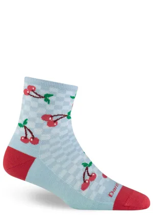 Women's Cherry Wool Ankle Socks