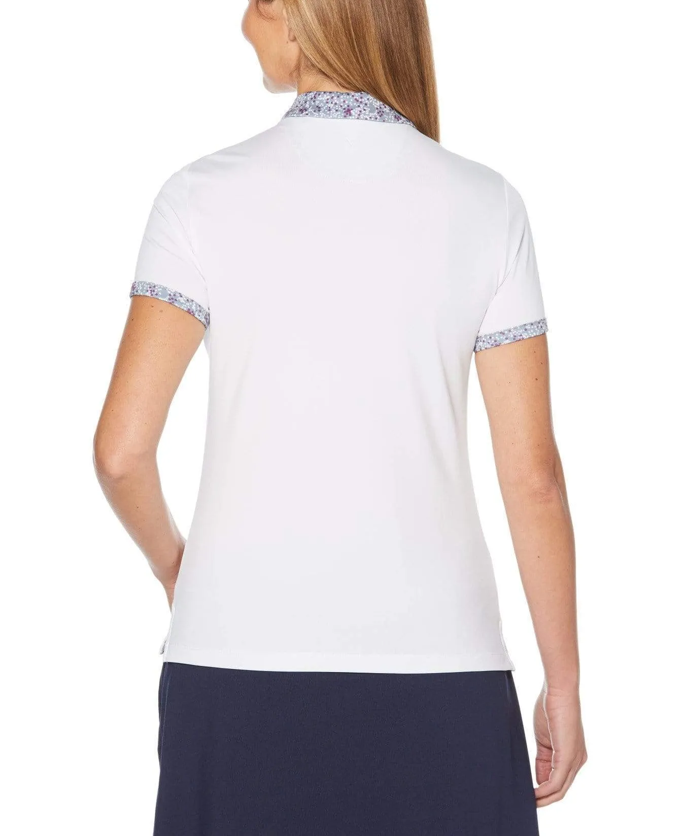 Womens Confetti Trim Polo