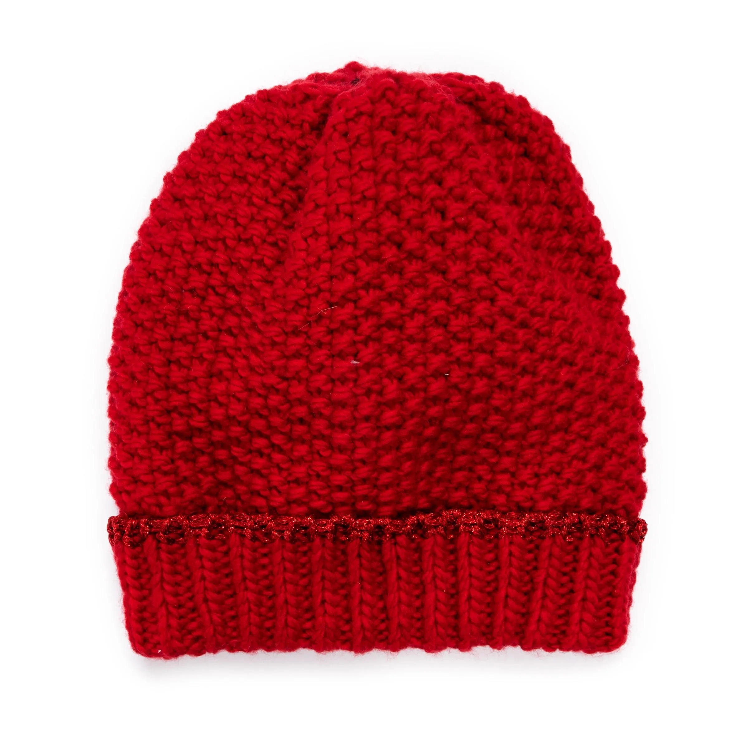Women's Lurex Cuff Cap