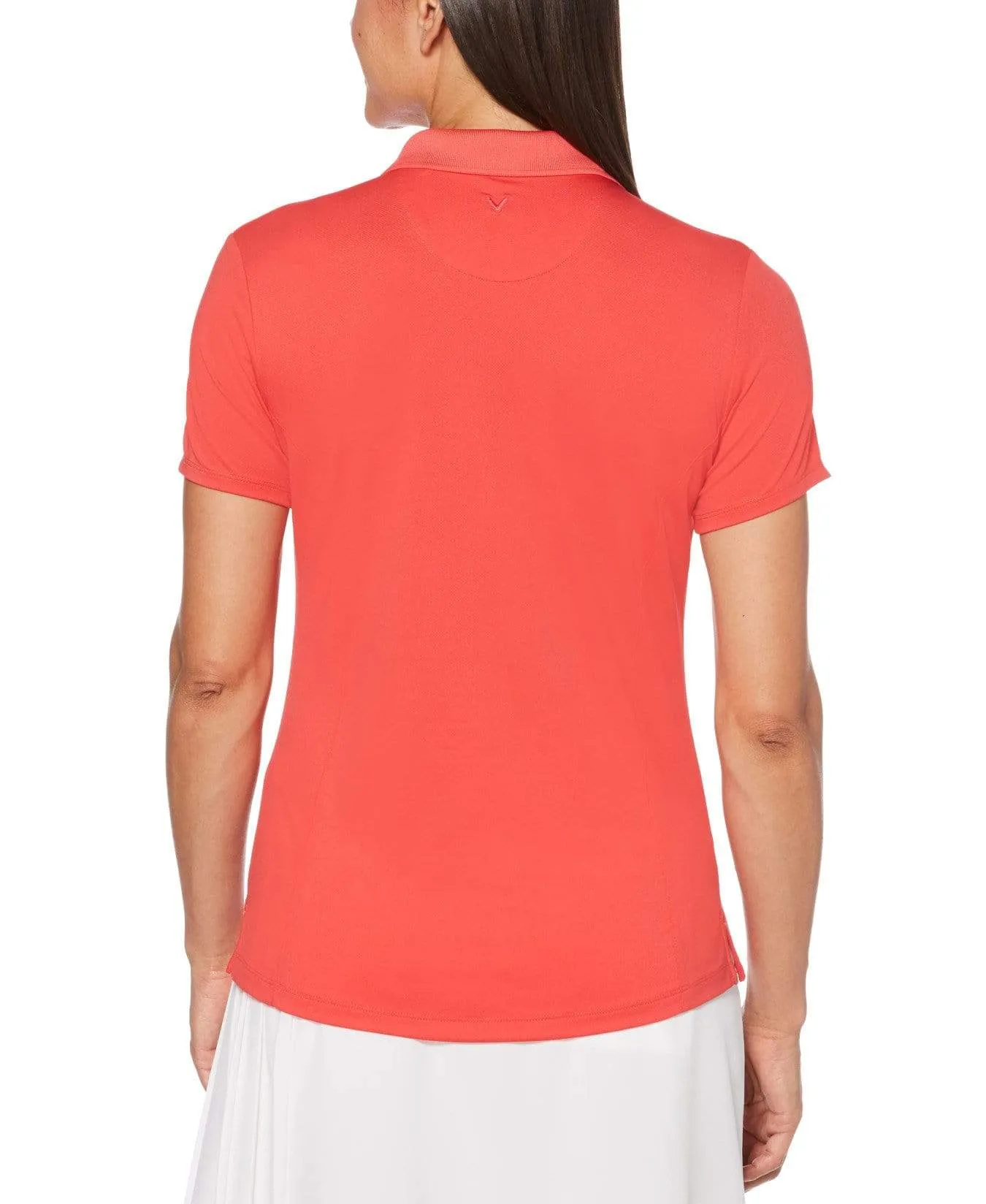 Womens Micro Hex Solid Polo