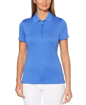Womens Micro Hex Solid Polo
