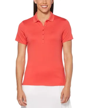Womens Micro Hex Solid Polo
