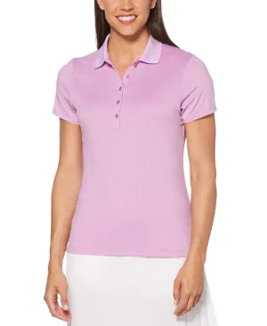 Womens Micro Hex Solid Polo