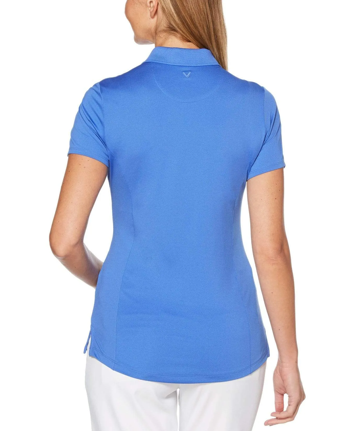 Womens Micro Hex Solid Polo