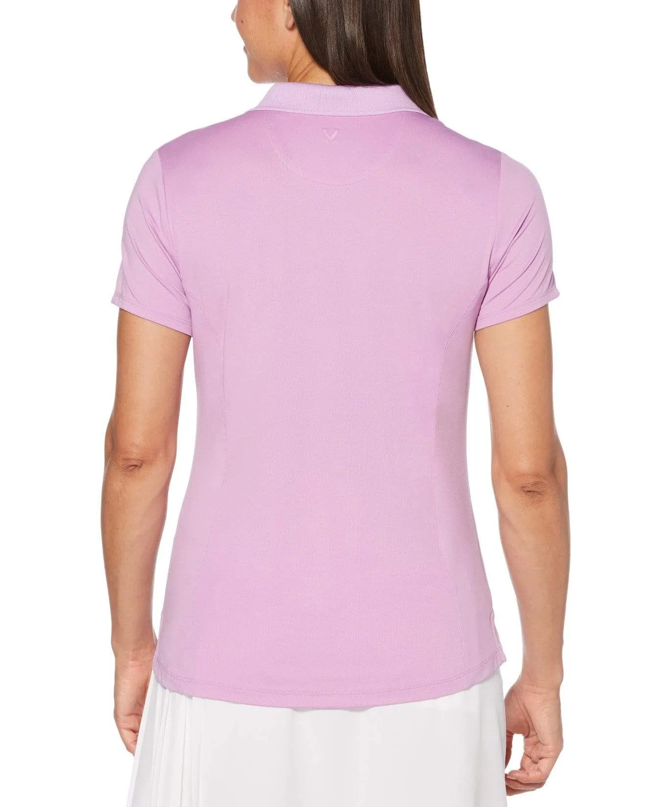 Womens Micro Hex Solid Polo
