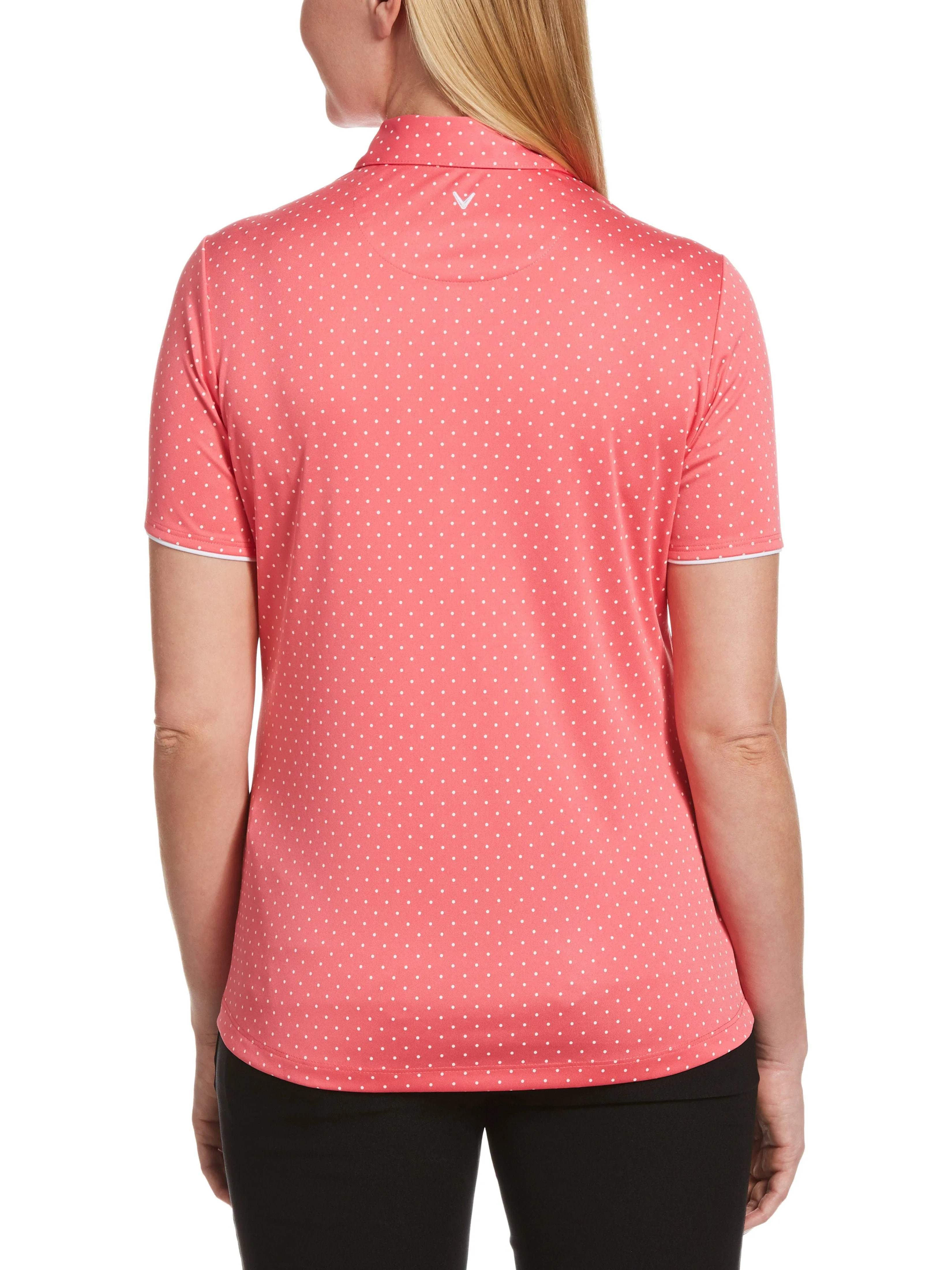 Womens Polka Dot Polo