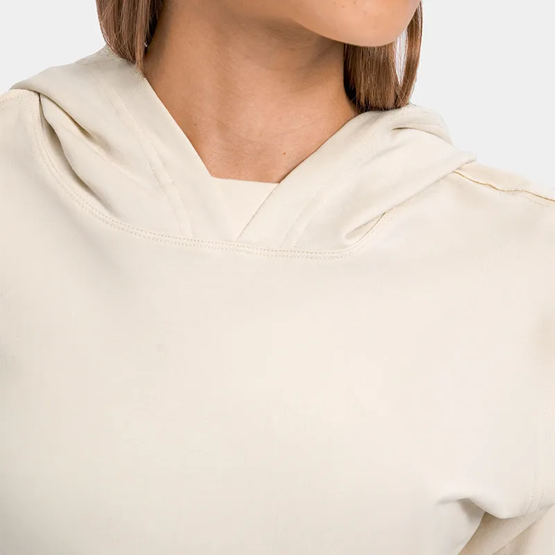 Women's Short Waist Fitness Sports Sweatshirt