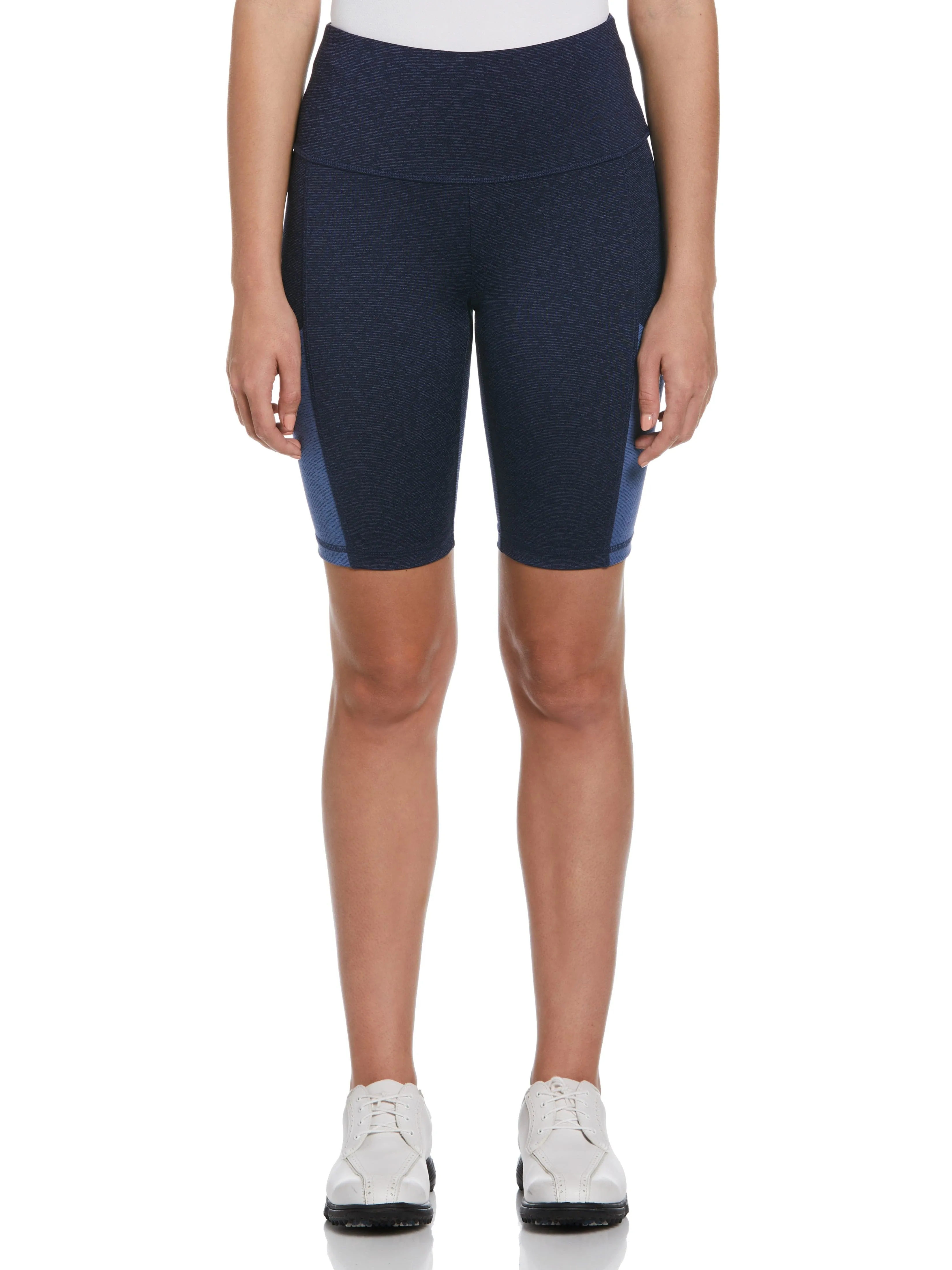 Women's Space Dye 9" Biker Golf Short with Pockets