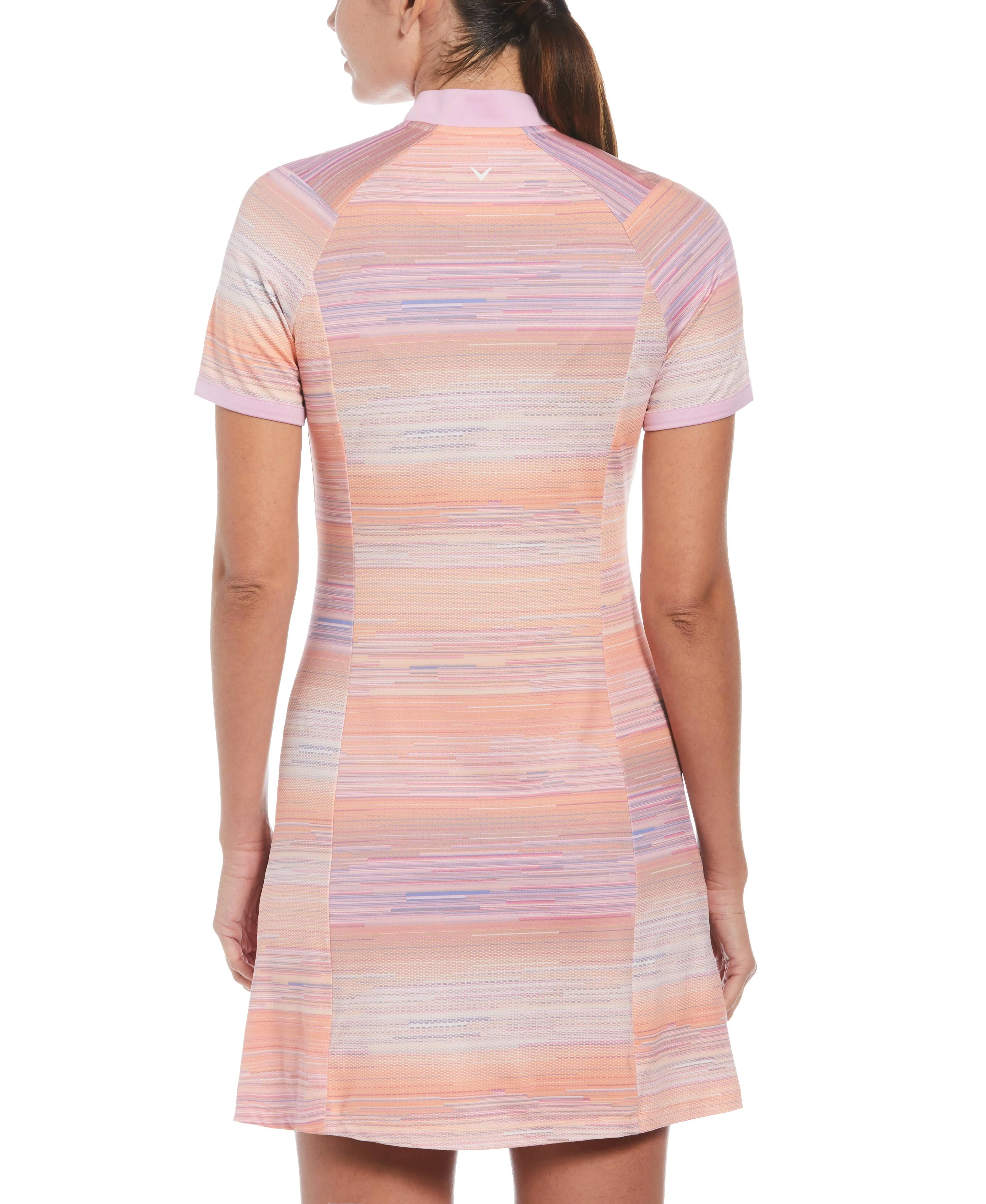 Womens Stripe Print Golf Dress
