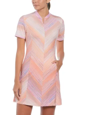 Womens Stripe Print Golf Dress