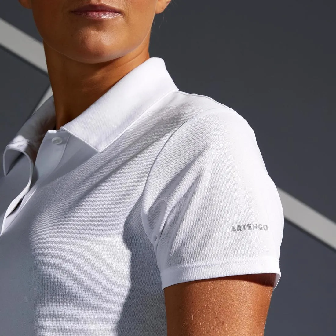 Women's Tennis Quick-Dry Polo Shirt Essential 100