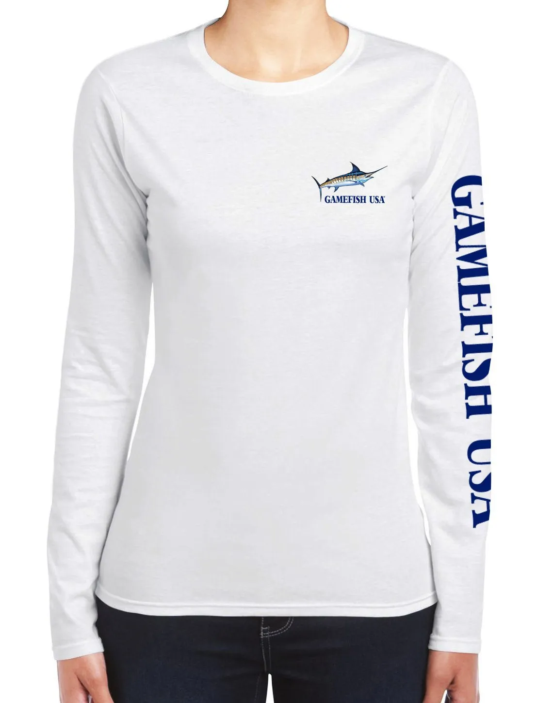 Women's UPF 50 Lightweight Microfiber Moisture Wicking Performance Fishing Shirt Marlin
