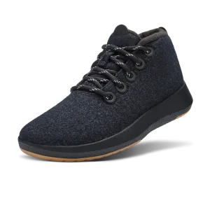 Women's Wool Runner-up Mizzles - Natural Black (Rugged Khaki Sole)