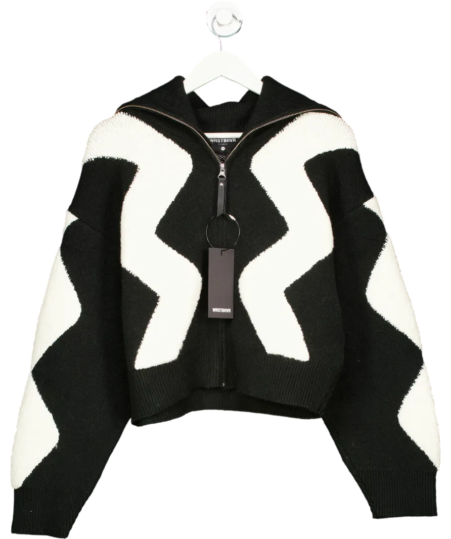 WRSTBHVR Black Banu Knit Jacket UK M